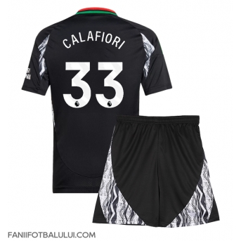 Arsenal Riccardo Calafiori #33 Echipament de Fotbal Replică 2024-25 Copii Deplasare (+ Șorturi)